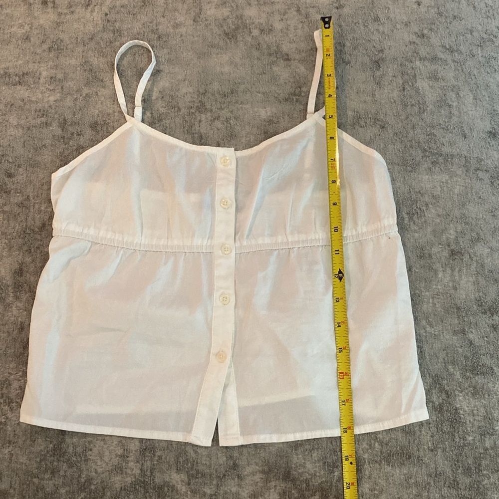 Brandy Melville one size white spaghetti strap top. NWT {191} - Picture 5 of 6